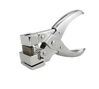 Punta a perforazione a forma di T da 6,4 pollici, Punta a perforazione professionale a pressione manuale, Tagliatore di identità Etichette di carta Piegatrice per distintivi, Etichette con nome, Sched