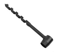 Punta a trivella per legno a quattro lame, diametro di taglio 10-25 mm, profondità 230 mm, in acciaio al carbonio, per lavori di falegnameria, campeggio e progetti di sopravvivenza all'aperto (16-230