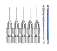 Punta Ad Ago Per Grasso Lubrificante | Compatto Ultra Sottile | Kit per Puntale Diritto per Grasso,per Camion Veicolo Berlina Autovettura Pickup