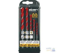 Punta Alpen Universali Profi Multicut Codolo Cilindrico Serie Pz 5 Astuccio Mm