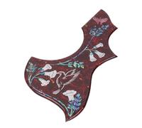 Punta Bacini Acustico del colibrì, Piastra a Prova di Scratch, Materiale Resina Epossidica Cristallina Autoadesiva Abalone Fiore