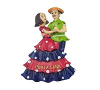 Punta Cana Repubblica Dominicana Magnete per frigorifero 3D Viaggi Souvenir Decorazione per frigorifero Adesivo magnetico dipinto a mano Collezione artigianale