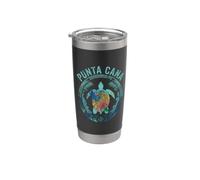 Punta Cana Tartaruga Marina Tropicale Tribale Mandala Shell Bicchiere termico in acciaio inox doppia parete