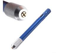 Punta compatta in alluminio blu con intervallo di serraggio da 0,3 a 1,0 mm, ideale per forare legno, plastica, ambra e modelli, strumento perfetto per hobbisti e appassionati di fai da te