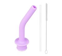 Punta curva per cannucce in silicone - Ugello di aspirazione curvo per cannucce | Consigli per cannucce a prova di perdite | Cannucce con punte in silicone | Ricambi riutilizzabili Flex-gomito