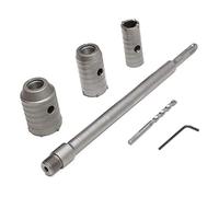 Punta Da 350 Mm Sds Plus Codolo Da Muro per Calcestruzzo Punta Da Trapano Sega per Taglierina Calcestruzzo Cementizio Da Muro per Pietra Con Espansione 30/40/50 mm (Argento)