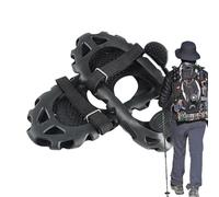 Punta da arrampicata - Artigli di ghiaccio antiscivolo, tacchetti di trazione antiscivolo per esterni con 10 punte in acciaio inox, pinze per ghiaccio antiscivolo per Ba
