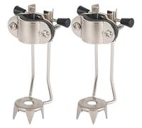 Punta da ghiaccio per canna, attacco per punta da ghiaccio per canna 2 pezzi in acciaio inossidabile a 5 punte per impugnatura antiscivolo universale per la sicurezza sulla neve invernale per le vaca