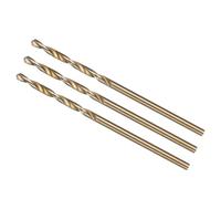 Punta da Trapano 10mm HSS, Acciaio Rapido 4341 con Finitura Nero e Oro per Rame, Alluminio, Legno, Plastica, Metalli Mediamente Duri(3pcs,1.5mm)