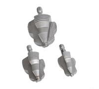 Punta da trapano 3 in 1 a tre lame per la riparazione di tubi, con design a gradini per una realizzazione accurata dei fori e compatibile con varie punte (C)