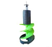 Punta da trapano a coclea per ghiaccio da 15,2 cm, con tubo galleggiante per un migliore controllo in condizioni di pesca sul ghiaccio (verde)