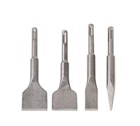 Punta da Trapano a scalpello Piatto con scanalatura a Punta for muratura, Martello Elettrico for Piastrelle, Cemento, Cemento, Mattoni, Pietra (Color : A, Size : 4PCS)