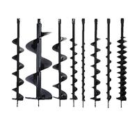 Punta da trapano a terra in lega di acciaio al tungsteno a spirale per serra, progetto di piantagione di piantine di alberi, fori aperti e fori del terreno