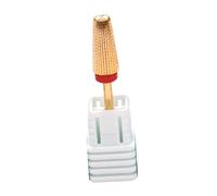 Punta da trapano affusolata per unghie, codolo da 3/32", rotazione bidirezionale, per manicure fine