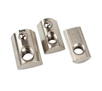 Punta da trapano con foro quadrato in acciaio al carbonio e dado a T | M3/M4/M5/M6/M8, 50/100 pz, for Profili In Alluminio Serie 2020 E Lavorazione Del Legno(M6-100pcs)