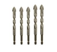 Punta da trapano eccentrica a dente di sega a quattro taglienti, punta da trapano dal design rivestito in titanio, punte da trapano eccentriche con testa inclinata ad alta durezza (6/6/6/8/8mm)