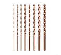 Punta da trapano estesa M35 al cobalto da 200 mm, per metallo e legno, adatta per acciaio inossidabile e acciai resistenti agli acidi, costruzione solida con design a punto diviso (6,5 mm)