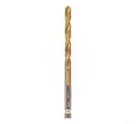 Punta da trapano HSS con codolo esagonale da 1/4 rivestita per legno, plastica, alluminio, ferro e substrati simili (6,5 mm)
