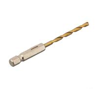 Punta da trapano HSS con codolo esagonale da 1/4 rivestito per legno, plastica, alluminio, ferro e substrati simili (3,2 mm)