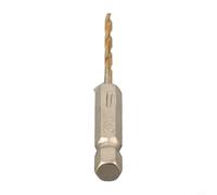 Punta da trapano HSS con codolo esagonale da 1/4 rivestito per legno, plastica, alluminio, ferro e substrati simili (2,0 mm)