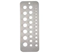 Punta da trapano in acciaio inox, calibro per misure imperiali, strumento per punte da trapano a 118° con scala di facile lettura, 15,9 x 6 cm