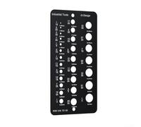 Punta da trapano in metallo con doppia metrica e per scale imperiali da 1/16 a 1/2 pollici per un'identificazione accurata del diametro