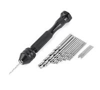 Punta Da Trapano Manuale Con Morsa A Perno, Mandrino Da 0,3-3,6 Mm Con Punte In Acciaio Da 20 Pezzi, Mini Punte Elicoidali Per Legno, Gioielli, Lavoro Manuale Delicato