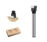 Punta da trapano per legno con punta in carburo di grado industriale, strumento per alesatura cerniera da 12 mm, gambo triangolare piatto per la lavorazione del legno