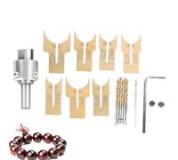 Punta da trapano per perline, 18 pezzi/set Fresa per trapano per perline in legno Kit per fresa Strumento per la lavorazione del legno per palissandro ebano