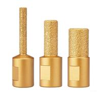 Punta da trapano per pietra con filettatura M10, progettata per smerigliatrici angolari, perfetta per scanalature e rifilature efficienti (3 pezzi)