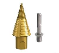 Punta da trapano per spaccare il legno con testa rimovibile a cambio rapido per trapano SDS e gambo quadrato, adatta per la preparazione di legna da ardere bagnata e asciutta (gambo rotondo)