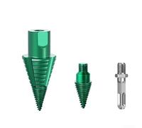 Punta da trapano per spaccare il legno, per trapano SDS e con gambo quadrato, con albero rimovibile e design a cambio rapido, ottimizzata per la preparazione di tronchi bagnati e asciutti (quadrata