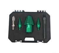 Punta da trapano per spaccare il legno, per trapano SDS e con gambo quadrato, con albero rimovibile e design a cambio rapido, ottimizzata per la preparazione di tronchi bagnati e asciutti (set di