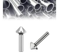 Punta da trapano svasata a 90 gradi, 25 mm x 67 mm, 3 scanalature HSS 6542, punta di posizionamento per legno, metallo, acciaio inossidabile, compatibile con Bosch DeWalt Makita