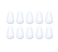 Punta del Selettore Pickup Universale a 3 Vie e 5 Vie da 10 Pezzi, Cappuccio della Manopola in Plastica per Accessori per Chitarra Elettrica (Bianco),Accessori generali per chitarra