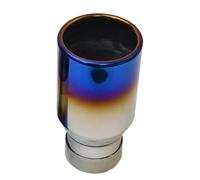 Punta Del Silenziatore Per Tubo Di Scarico In Acciaio Inossidabile Bruciato Blu Per Auto Da 1 PC Terminale Scarico Auto(IN 76 Out 89 mm)