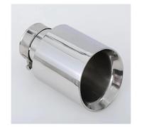 Punta Del Silenziatore Smussato Universale Per Tubo Di Scarico In Acciaio Inossidabile Modificato Per Auto Da 1 PC Per Mazda Terminale Scarico Auto(57MM IN 114MM OUT)
