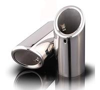 Punta del Tubo di Scarico per Auto, marmitta in Acciaio Inossidabile, Parti di Ricambio per Tubo di Coda, Compatible for VW Volkswagen Jetta MK6 1.4T Golf 6 Golf 7 MK7 1.4T Argento