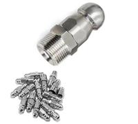 punta dell'ugello, Kit ugelli for getto fognario in acciaio inossidabile, 1 foro anteriore con 3 o 6 fori posteriori, confezioni di diverse dimensioni(1 Hole in Front/3 Holes in Back M22mm*15mm,1pc)