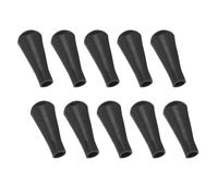 Punta di freccia in gomma da 10 pezzi, punte di freccia di sicurezza per il gioco di caccia con l'arco, materiale in gomma flessibile per albero di freccia in legno, albero di freccia in(Nero, 8mm)