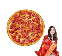 Punta Di Lancio Per Pizza - Pile A Doppia Faccia, Design Realistico Dei Biscotti, Coperta Di Flanella Morbida, Calda Pausa A Tema Pizza A Tema Leggero | Novità In Tessuto Di Alta Qualità Look Elegante
