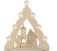 Punta Di Luce LED 7 Flg. "Rothenburg Ob Der Tauber" 38,0 X 43,0 X 4,5 Cm NUOVO