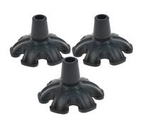 Punta Di Ricambio In Gomma Antiscivolo 3 Pezzi Per Stampelle Bastone Da