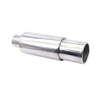 Punta Di Scarico Car Escape Exhaust Systems 63MM Auto Racing Sport Muffler Turbo Sound Boost Tips Modifica Accessori 2,5 Pollici Coda Marmitta Auto Scarico Tubo(XH-EP088-SL)