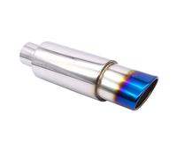 Punta Di Scarico Car Escape Exhaust Systems 63MM Auto Racing Sport Muffler Turbo Sound Boost Tips Modifica Accessori 2,5 Pollici Coda Marmitta Auto Scarico Tubo(XH-EP090-BL)