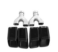 Punta di scarico dell'auto Applicabile alla modifica del tubo di scarico per Range per Rover Executive 13-17(Nero)