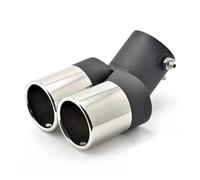 punta di scarico per auto Per Ford Per Focus 2011 2012 2013 Doppio Terminale Di Scarico Curvo Tubo Di Scarico Per Auto 1 Pezzo Terminale Scarico Auto(Sliver)