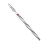 - Punta diamantata - Fiamma (Anello Rosso) I Attacco per Tagliaunghie I Punte per Manicure Apparativa e Pedicure I Grinding Attacco per smerigliatrici Elettriche I Nail Drill Bit (FA10R023/10)