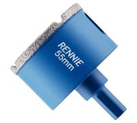 Punta diamantata per sega a tazza da 55 mm con gambo triplo per piastrelle in gres porcellanato, ceramica, ardesia, pietra, granito, marmo, vetro