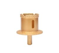 Punta diamantata saldata sottovuoto, Triangular Handle Vacuum Brazed Diamond Core Drill Bit for Masonry Tile Multiple Sizes(50-70mm)